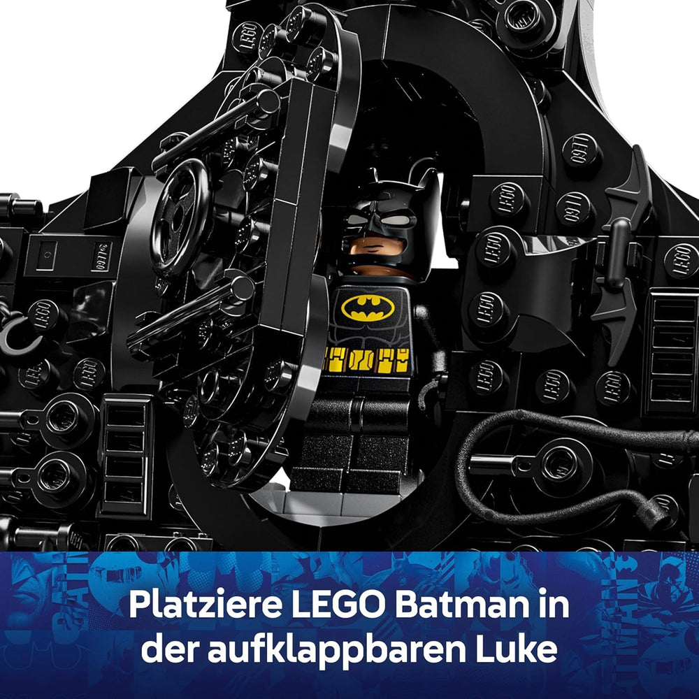 LEGO DC Batman: Batman Logo - Superhelden Spielzeug mit Minifiguren - Kreativer Modellbau für Jungen und Mädchen - DIY Deko für Kinderzimmer - Geschenk für Fans ab 12 Jahren - 76330