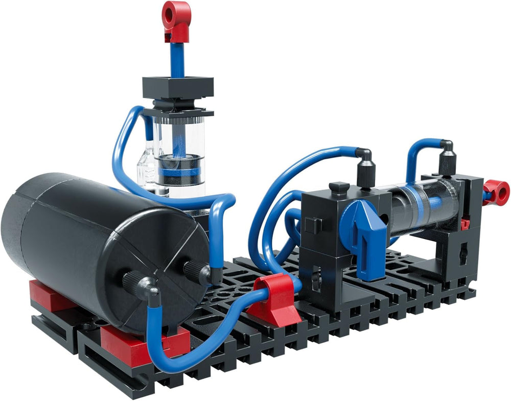fischertechnik 533874 PROFI Pneumatic Power – Bausatz für Kinder ab 8 Jahren, pneumatisch betriebenes Spielzeug, Bagger und 4 weitere Modelle zum Zusammenbauen