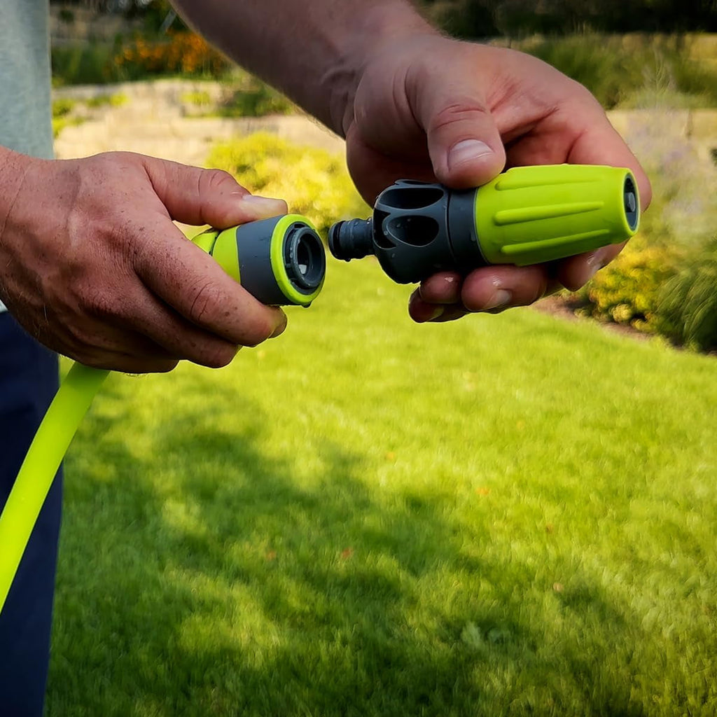 Set furtun de grădină cu racord rapid, 1/2 in. x 50 ft., durabil, ușor, sigur pentru apă potabilă – hfzg12050qn