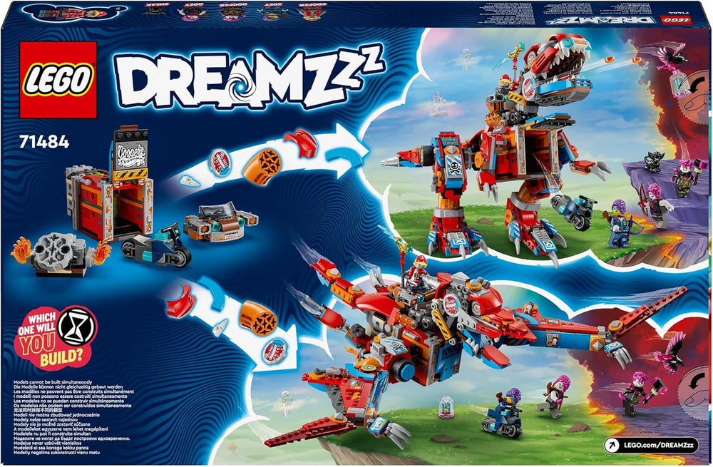 LEGO Dreamzzz 2-en-1 Coopers Dino-Mech C-Rex Jouet Ptérodactyle T.Rex Figurine d'action pour garçons et filles Jouet créatif Ensemble d'aventure Cadeau pour enfants de 9 ans 71484 Jeux de construction Beuche den LEGO-Store
