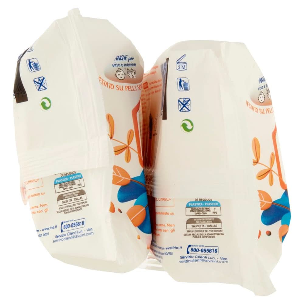 Lingettes humides, lot de 2 (2 x 72 lingettes) Lingettes humides bébé Naty Shop