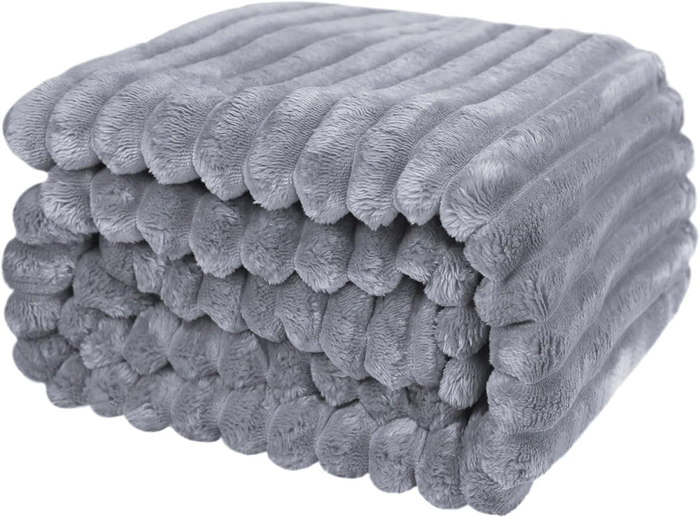 Couverture confortable 200X230 Cm - Couverture chaude et moelleuse pour lit et canapé Couverture pour mère, femme et petite amie (beige, 200X230Cm) KEAYOO Lits et couvertures Gris 200X230Cm