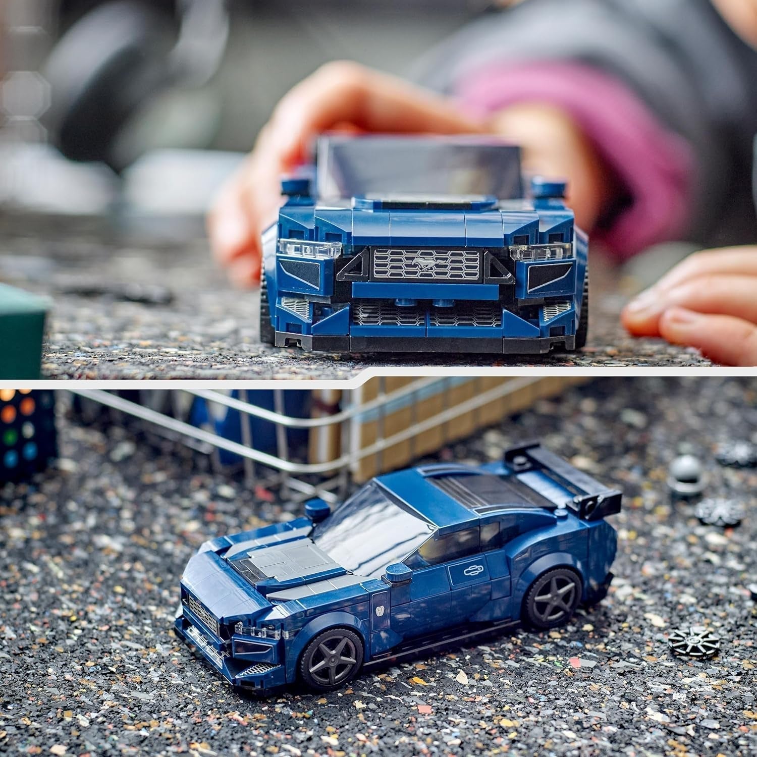 LEGO Speed Champions Ford Mustang Dark Horse Figurines de voiture de sport Jouet de voiture pour enfants à construire, jouer et exposer, cadeau pour garçons, filles et fans de voitures à partir de 9 ans 76920 Ensembles de construction Besuche den LEGO-Store
