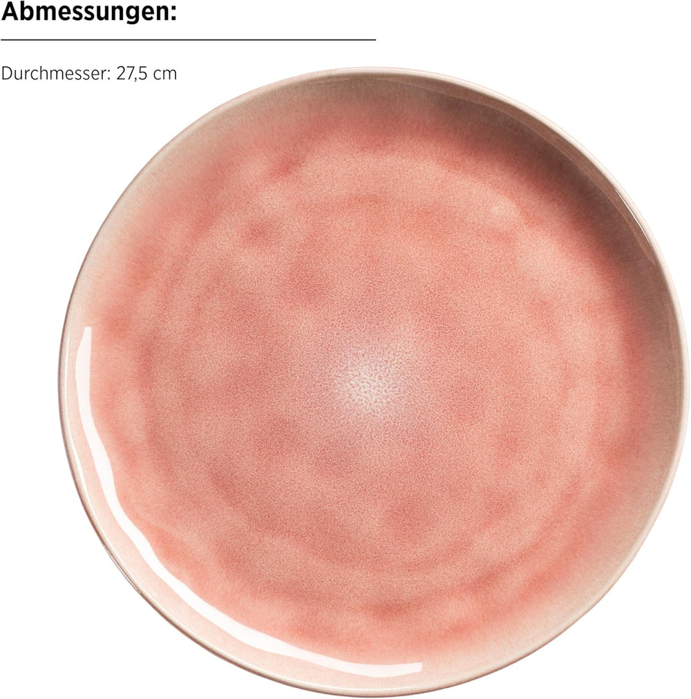 MÄSER 934111 Series Frozen, Set de Cuisine en Céramique pour 4 Personnes, Service Combiné à 16 Personnes avec Formes Organisées, dans un Service de Cuisine à Bière, Berry