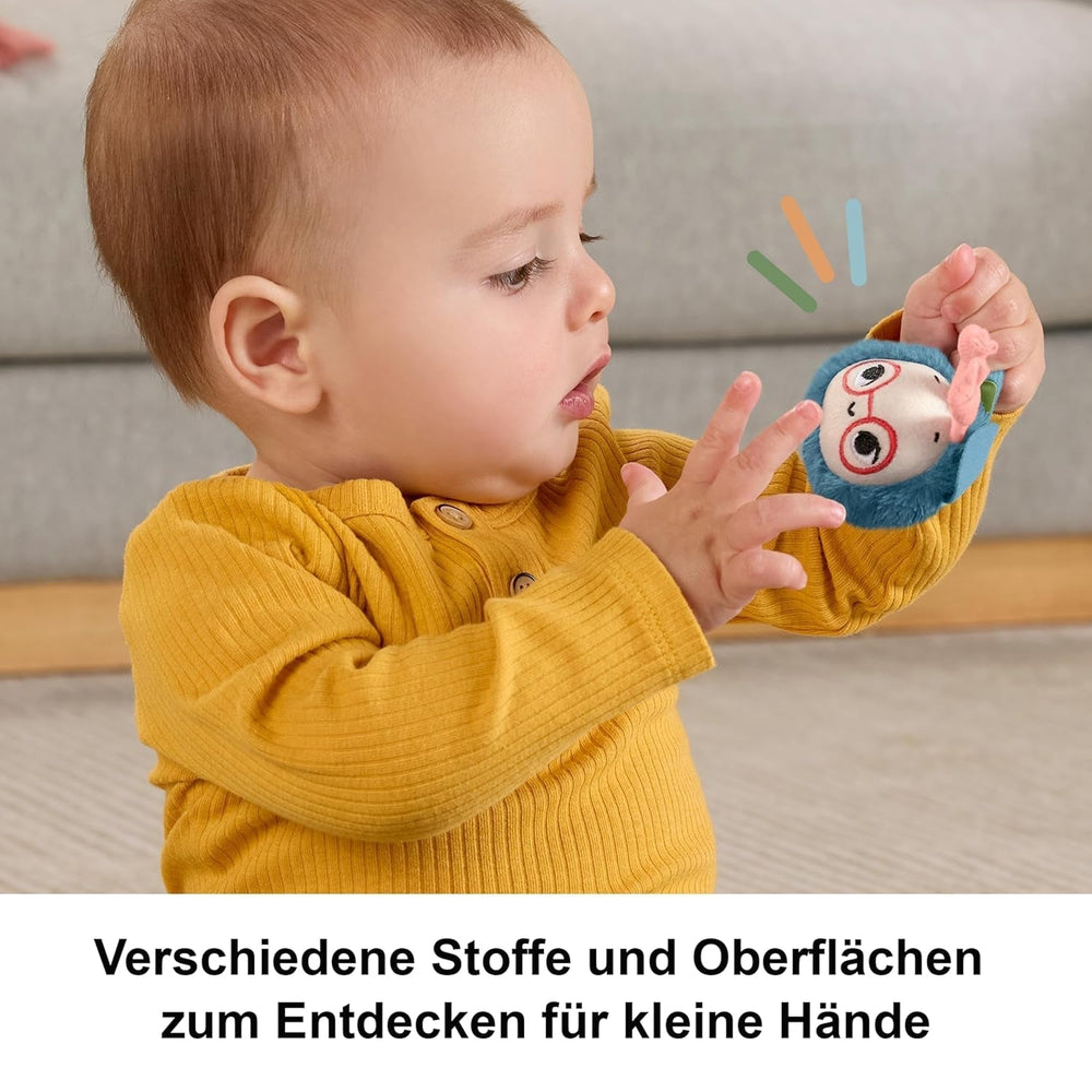 Jouet pour bébé Fisher-Price Planet Friends Jouet en peluche sensoriel 2 en 1 cloche et abeille en ensemble de deux pièces pour les nouveau-nés jusqu'à 3 mois, HYR56 Baby Toys Naty Shop