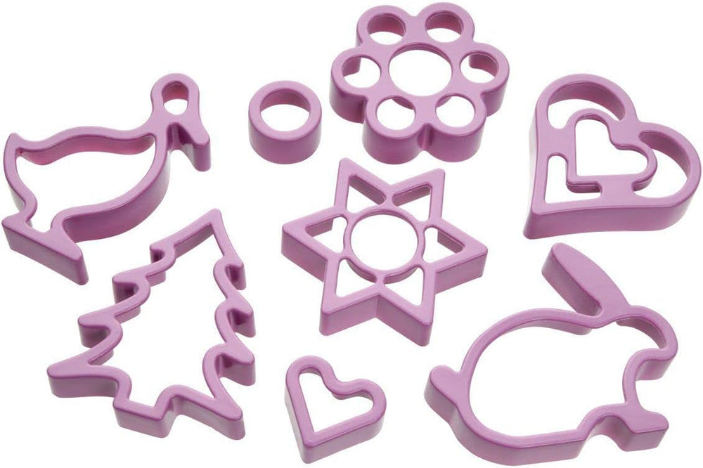 Zenker Emporte-pièce 2 en 1 pour bonbons, moule à pâtisserie, emporte-pièce de Pâques et de Noël (couleur : rose givré), quantité : 8 pièces