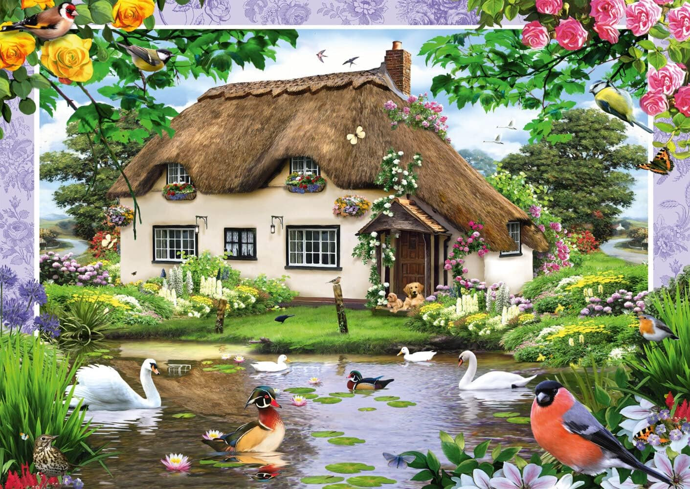 Schmidt Spiele Maison de campagne romantique, puzzle 500 pièces Puzzle Naty Shop