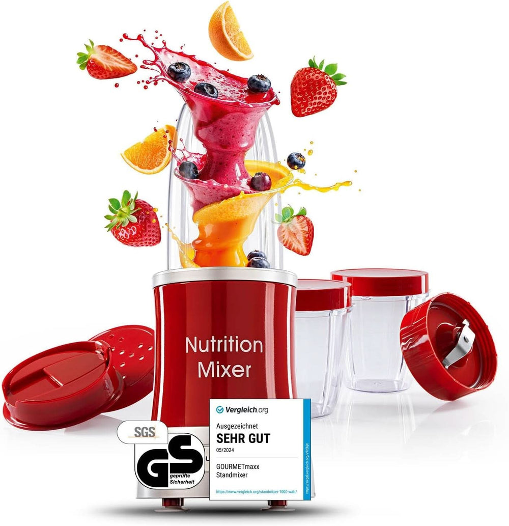 Gourmetmaxx Mr Magic Blender, Smoothie Maker avec pack d'accessoires Xxl Naty Shop