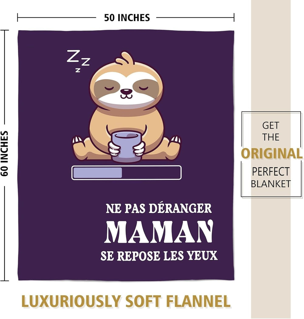 Niyewsor Cadeau d’anniversaire, Pour maman, Couverture polaire, Cadeau pour maman, Fête des Mères et idée cadeau de Noël pour maman Niyewsor Lits et couvertures