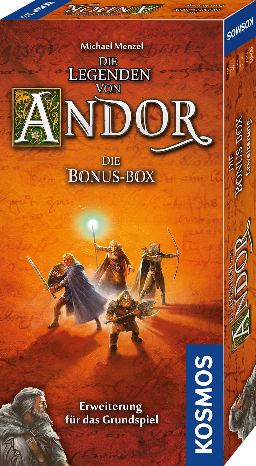 Kosmos 684358 Andor - Bonus Box, une extension variée pour le classique fantastique Legends of Andor, à partir de 10 ans