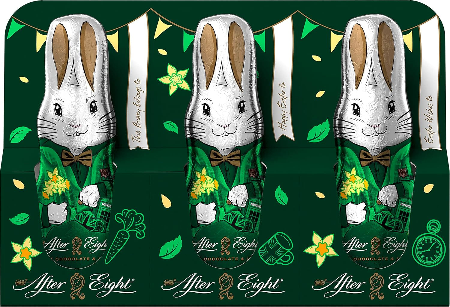 NESTLÉ after EIGHT mini lapins en chocolat à la menthe emballés individuellement, 3 x 20 grammes Bonbons au chocolat Naty Shop Default Title
