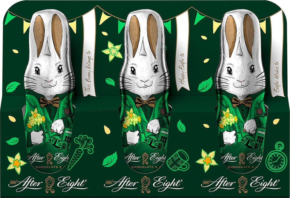 NESTLÉ after EIGHT mini lapins en chocolat à la menthe emballés individuellement, 3 x 20 grammes Bonbons au chocolat Naty Shop Default Title