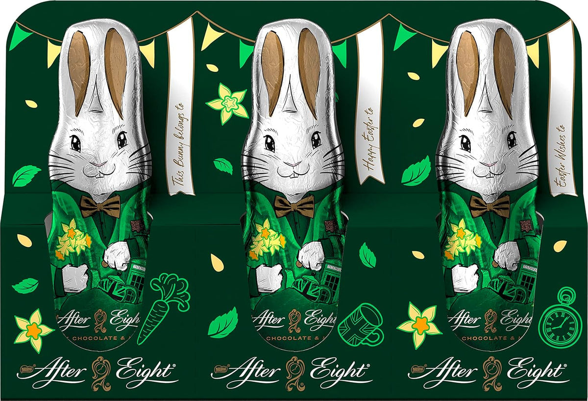 NESTLÉ after EIGHT mini lapins en chocolat à la menthe emballés individuellement, 3 x 20 grammes Bonbons au chocolat Naty Shop Default Title