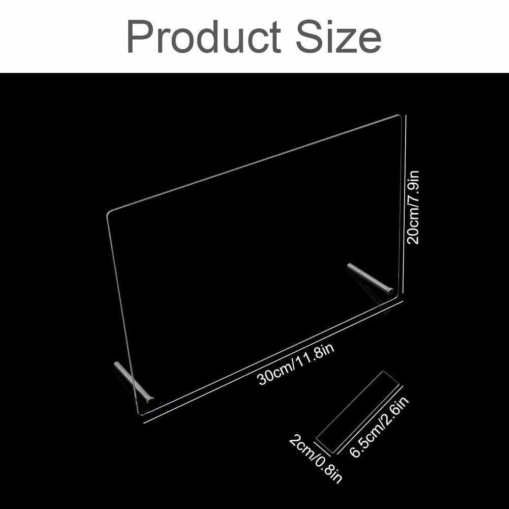 Panneau d'affichage d'ongles en verre acrylique avec bandes d'affichage et nano-adhésif, affichage de pointe d'ongle, carte de couleur transparente pour Nail Art, affichage d'art d'ongle, affichage d'exercice d'ongle (transparent)