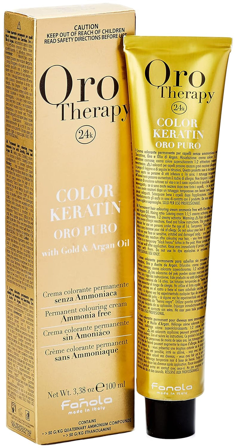 Fanola Oro Therapy Color Keratin 5.0 100ml Teinture capillaire Naty Shop 4 châtain moyen