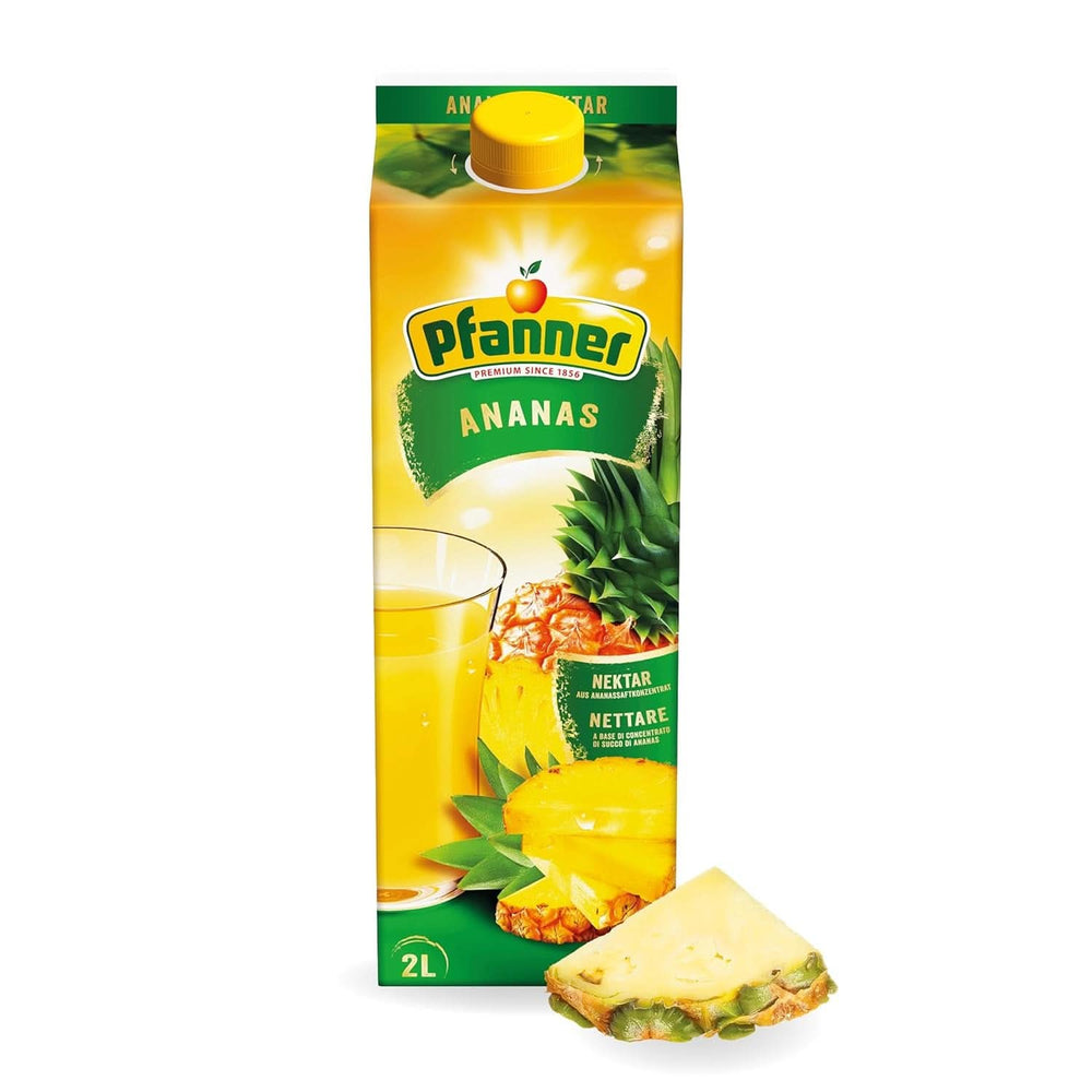 Pfanner Jus de pomme trouble 100% naturel (1 x 2 litres) - Pommes directement pressées - Jus de fruit sans sucre ajouté