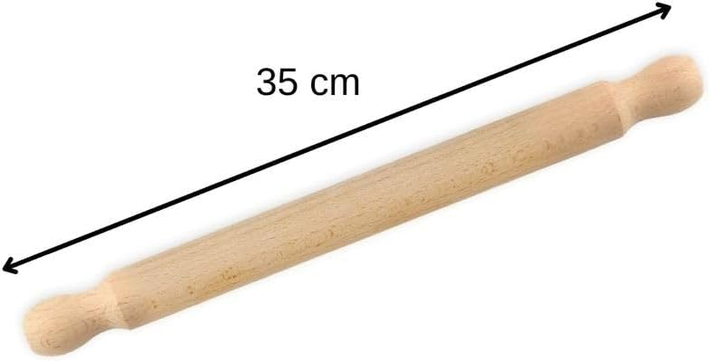 Rouleau à pâtisserie Zenker en bois de hêtre 350 x 30 x 30 mm - Parfait pour la pâte et le fondant, certifié FSC, avec collier pratique, marron