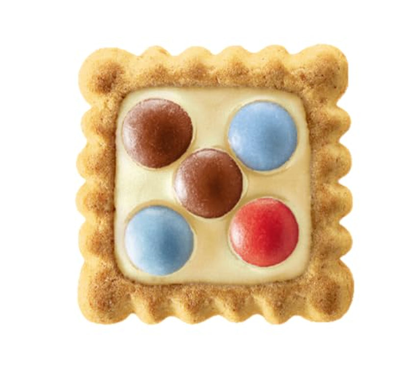 LEIBNIZ Kunterbunt Milk, paquet de 12, Biscuits croquants à la crème de lait et morceaux de chocolat (12 x 125 g)