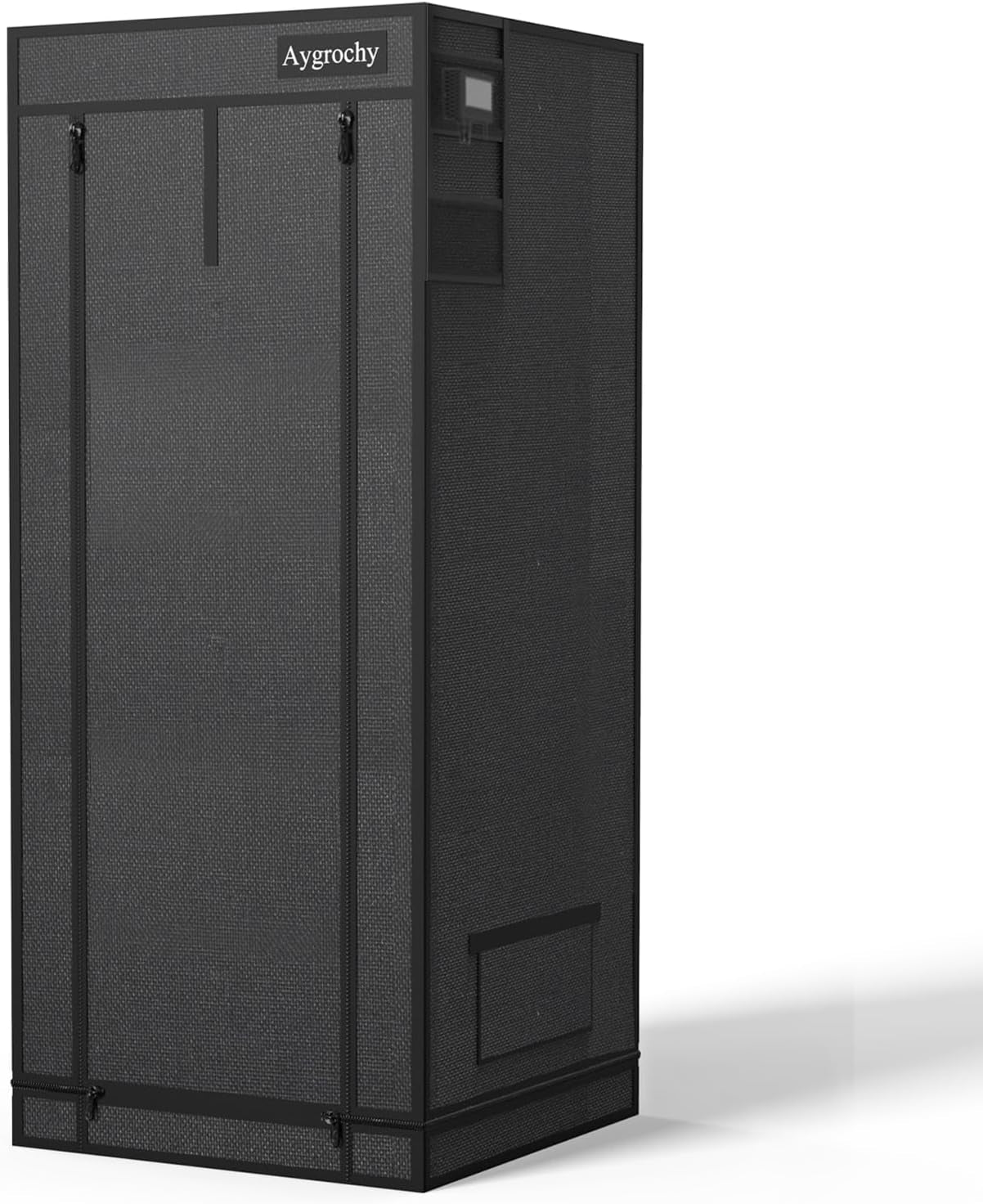 Aygrochy Tente de culture 60 x 60 x 160 cm Tente de culture intérieure avec plateau inférieur amovible réfléchissant en PEVA blanc pour espace de culture des plantes