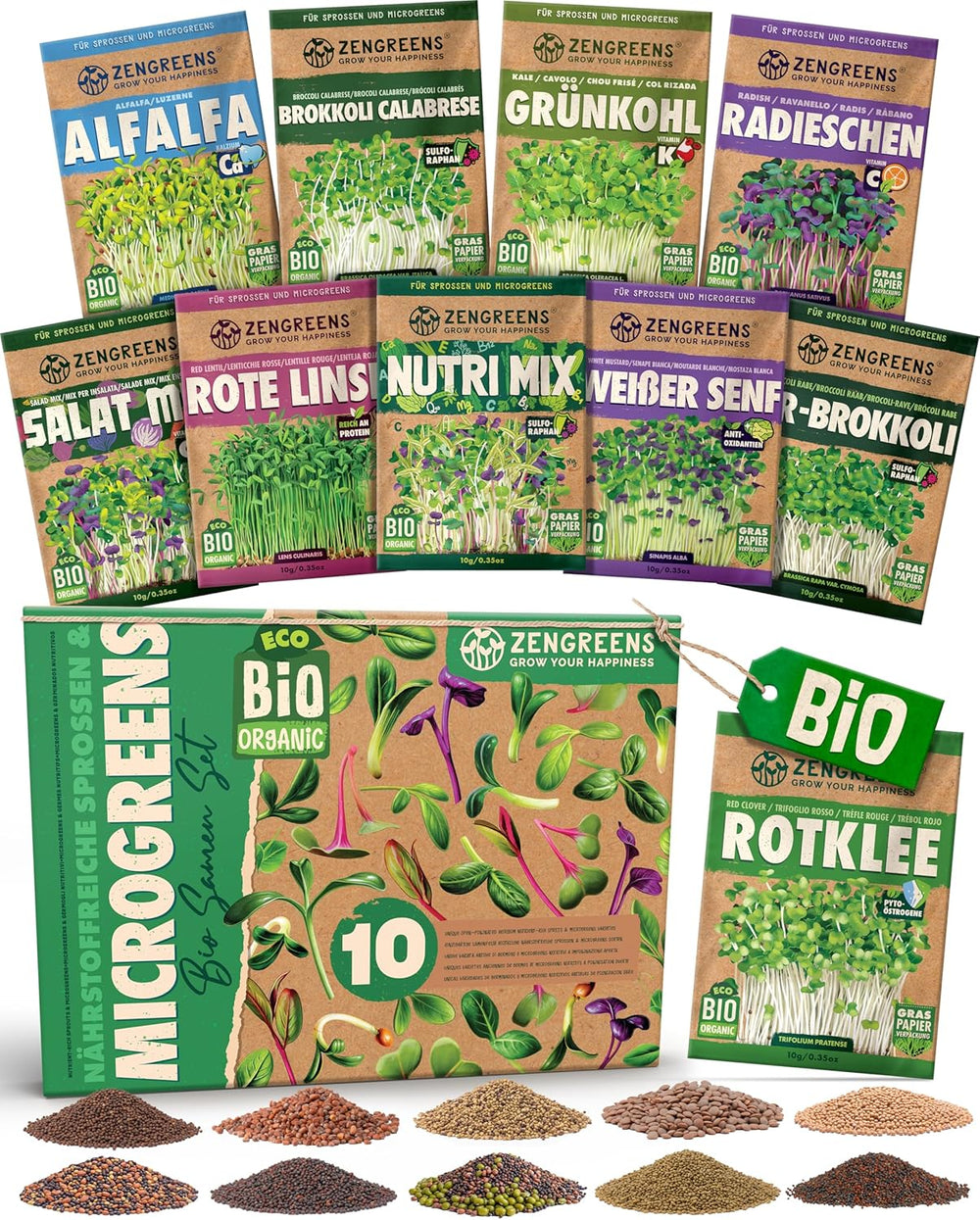 Graines de tomates biologiques dans un ensemble de 10 à 10 graines de tomates pour une culture facile dans le jardin, le balcon ou le parterre surélevé - Graines de plantes - Semis