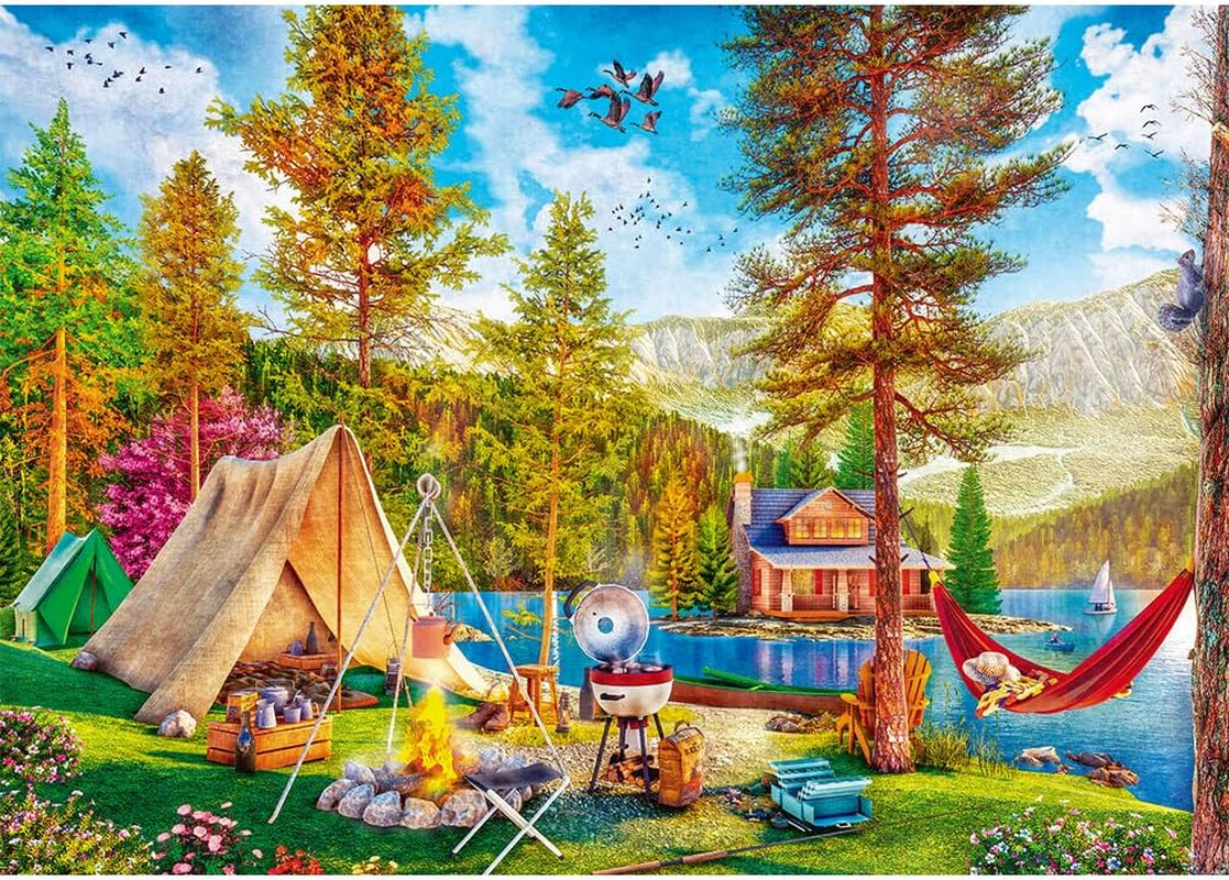 Trefl - Puzzle 2 en 1 : Détente estivale - 2 X 500 pièces - Ensemble de deux puzzles, bricolage, divertissement créatif, pour adultes et enfants de 10 ans et plus Naty Shop