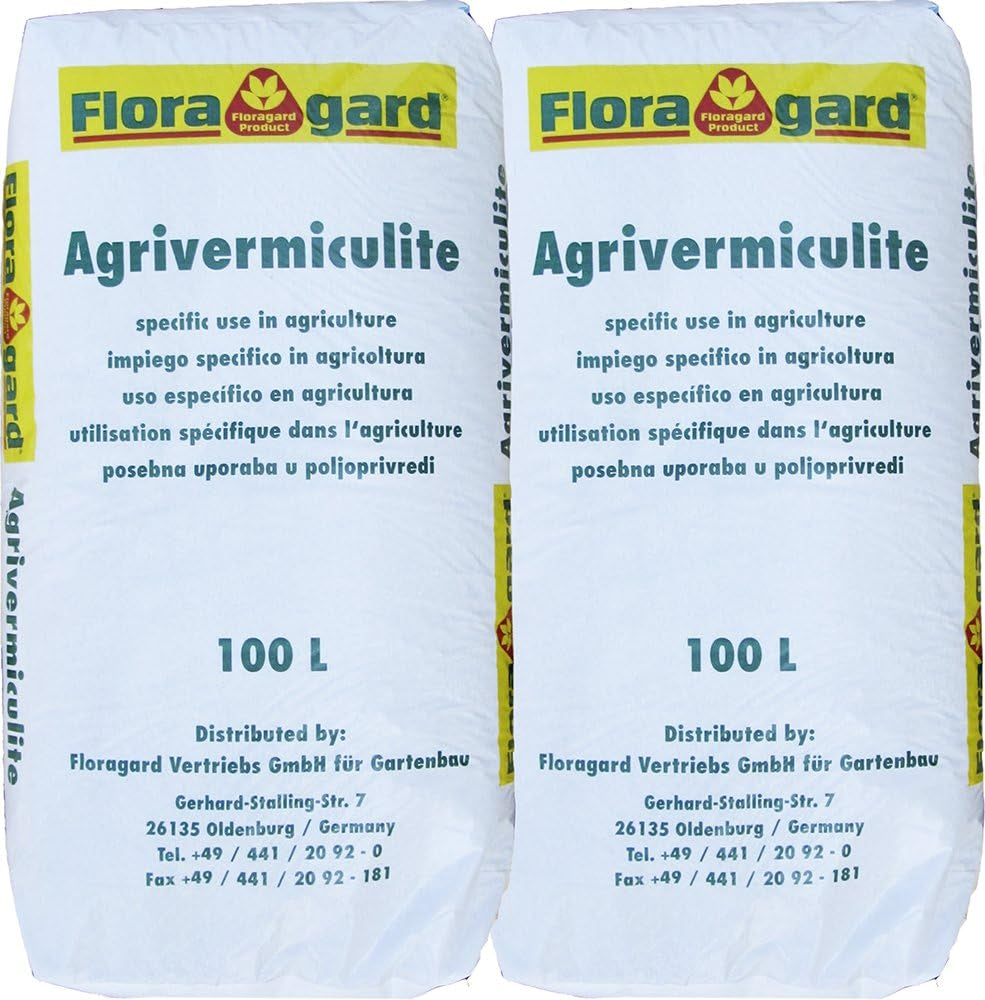 Floragard Perlite Perligran 200 L (2×100 L, 2–6 mm) – amendement minéral du sol & Drainagezusatz für Garten, Anzucht, Zimmerpflanzen & Hydrokultur – assure une structure meuble et une bonne ventilation
