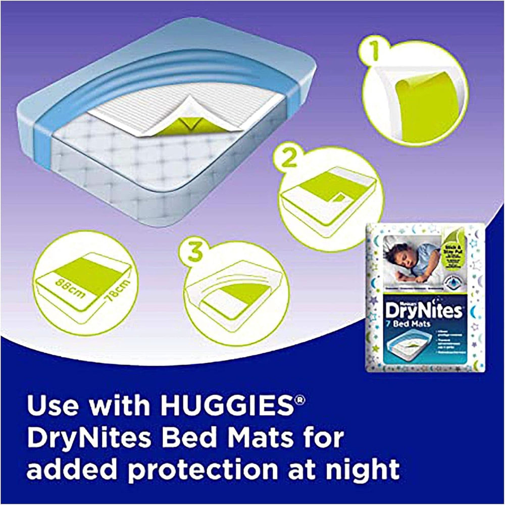 Huggies Drynites Garçons 8-15 ans, 9 pièces (Pack de 2) Naty Shop