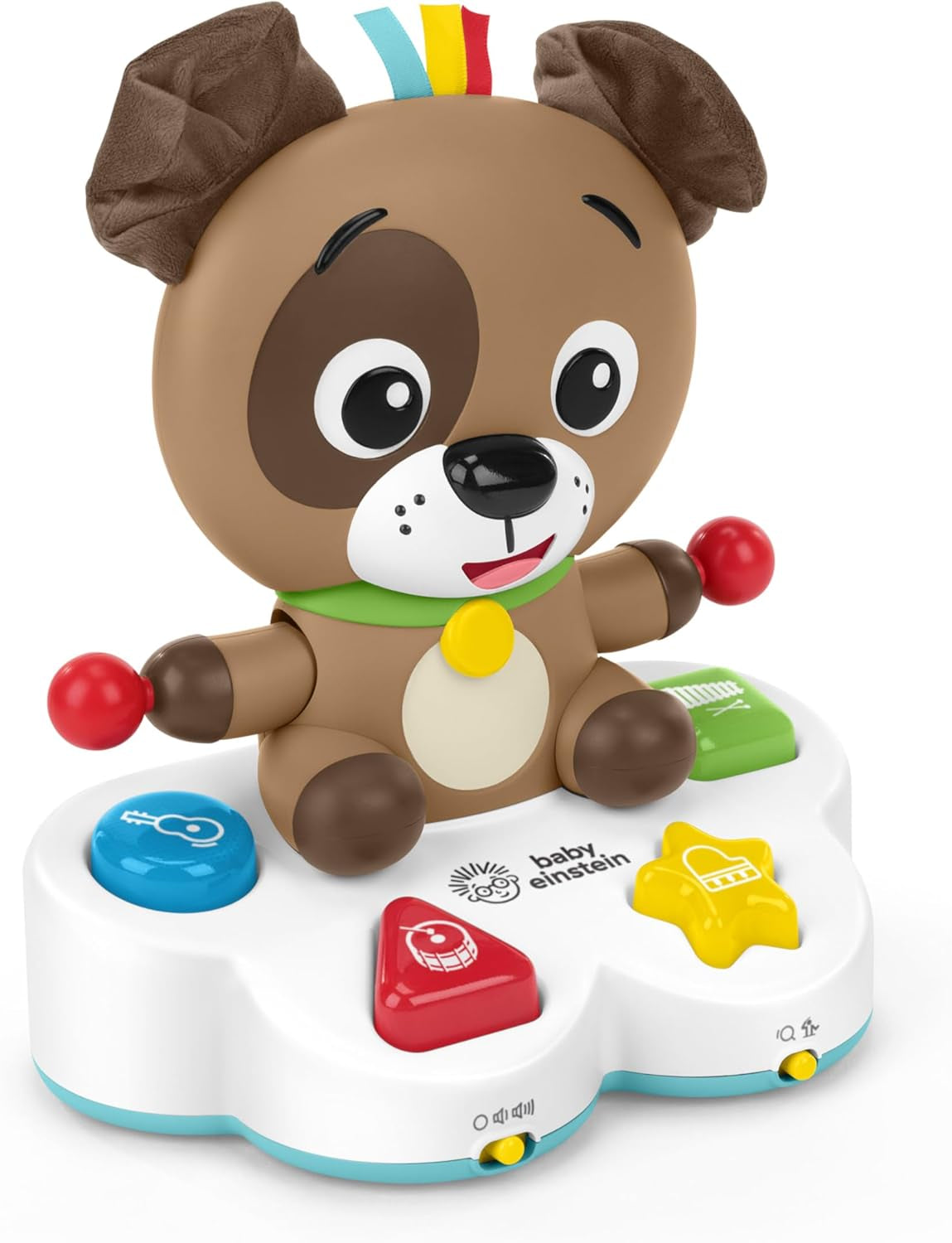 Baby Einstein, Drum & Learn Dean Jouet d'apprentissage musical - Jouet multisensoriel pour bébé, 2 modes de jeu, couleurs, formes et instruments, plus de 50 sons, à partir de 6 mois Jouets pour bébés Naty Shop