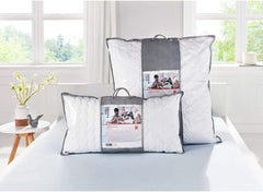 Oreiller Badenia Trendline Comfort avec housse en coton, 40 X 80 cm, blanc, certifié Oeko-Tex, produit selon la norme de qualité allemande Oreillers standard Naty Shop