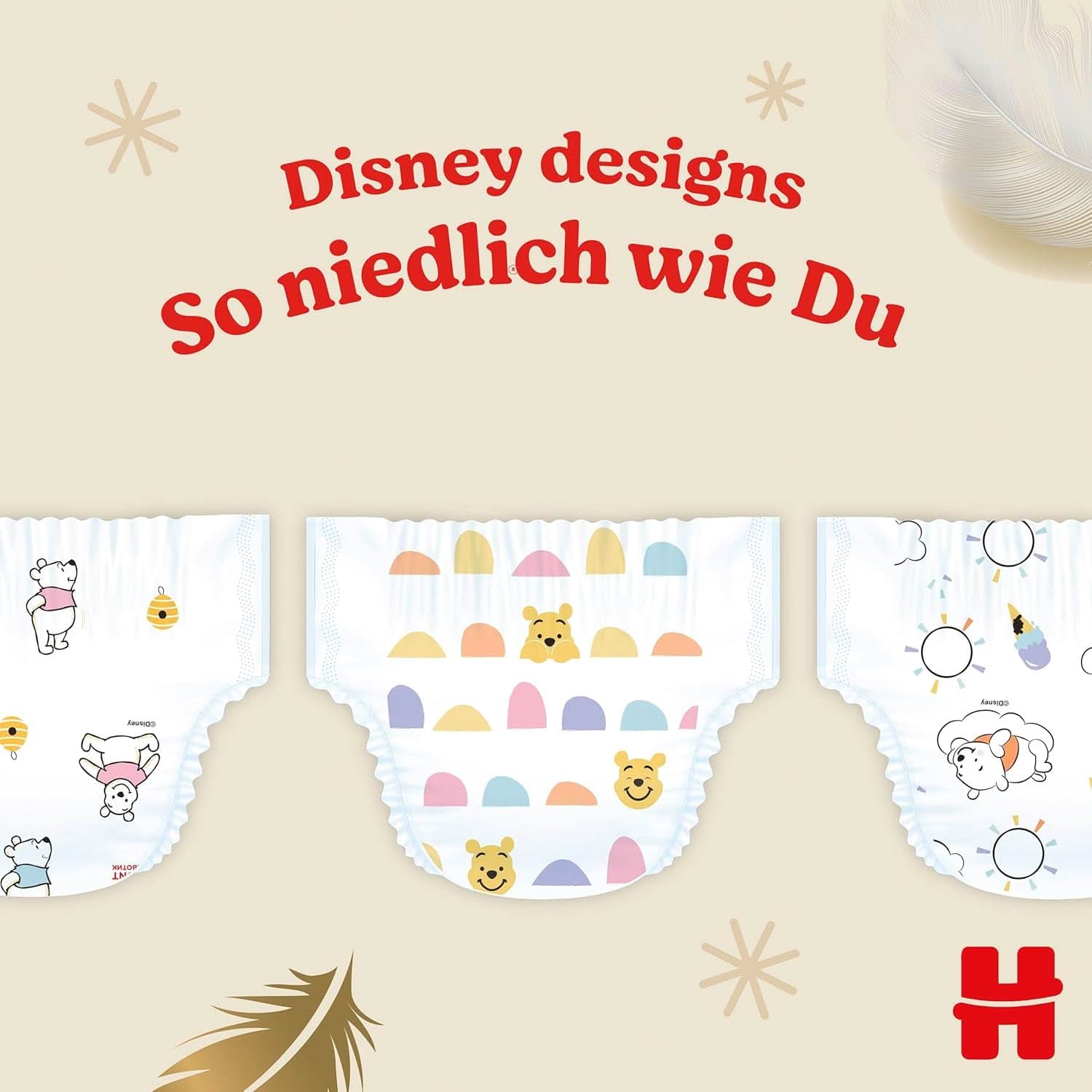 Couches pour bébé Huggies, design Disney, différentes tailles, boîte mensuelle mère et bébé Naty Shop