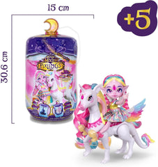 Magic Pixlings Pop + Pony Set avec chiot et poney - Magic Unboxing mit speziellen Zaubern - Chien avec langen Mähnen zum Kämmen - Kinder ab 3 Jahren behrumt - MG104000