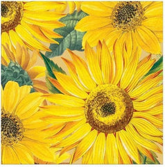 Serviettes en papier tournesol, 20 pièces par paquet