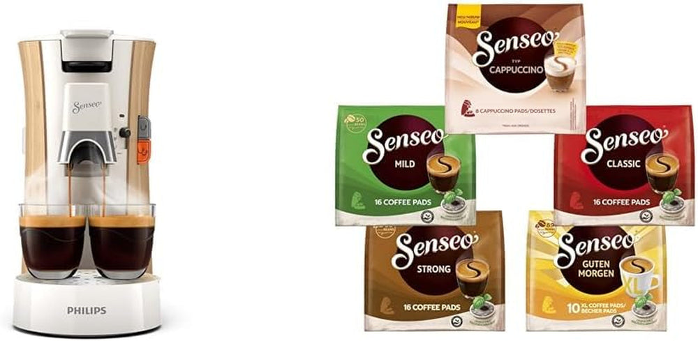 Machine à expresso à capsules Philips Senseo Select ECO, noir/teinté - choix de l'intensité du café et fonction mémoire, en plastique recyclé (CSA240/20)