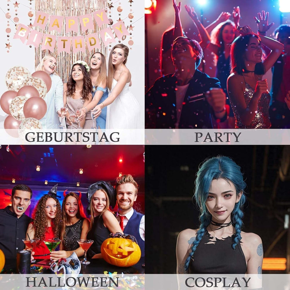 Teinture capillaire instantanée 6 couleurs Mascara capillaire temporaire pour filles et femmes Craie capillaire lavable Mascara capillaire arc-en-ciel Teinture capillaire pour carnaval Halloween Cosplay fête anniversaire (A) Naty Shop Coloration capillaire