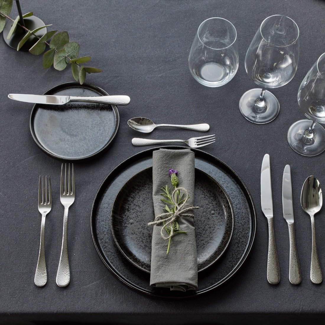 Amefa Sierra set de couverts 6 personnes | Cuisine 24 pièces en inox 18/10 Naty Shop