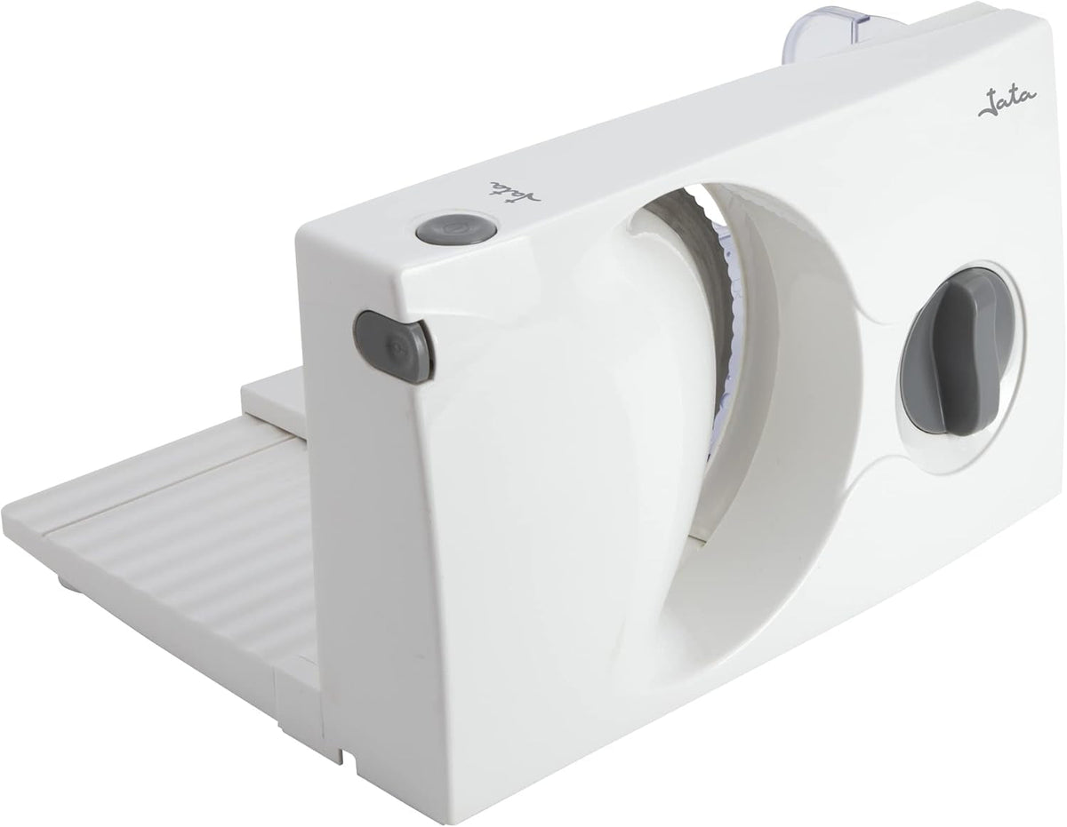 JECF0300 Trancheuse électrique compacte, lame amovible en acier inoxydable, diamètre 170 mm, contrôle d'épaisseur 0 à 15 mm, râpes et trancheuses 150 W Naty Shop Default Title