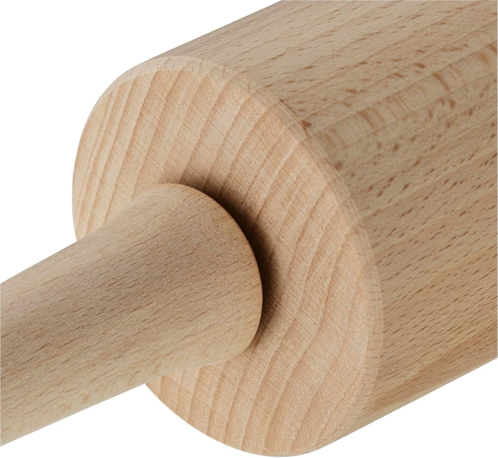 Original Kaiser Rouleau à pâtisserie classique 47 x 6,5 cm, rouleau à pâte, rouleau à pâtisserie, bois de hêtre, roulement lisse, large surface de roulement, beige