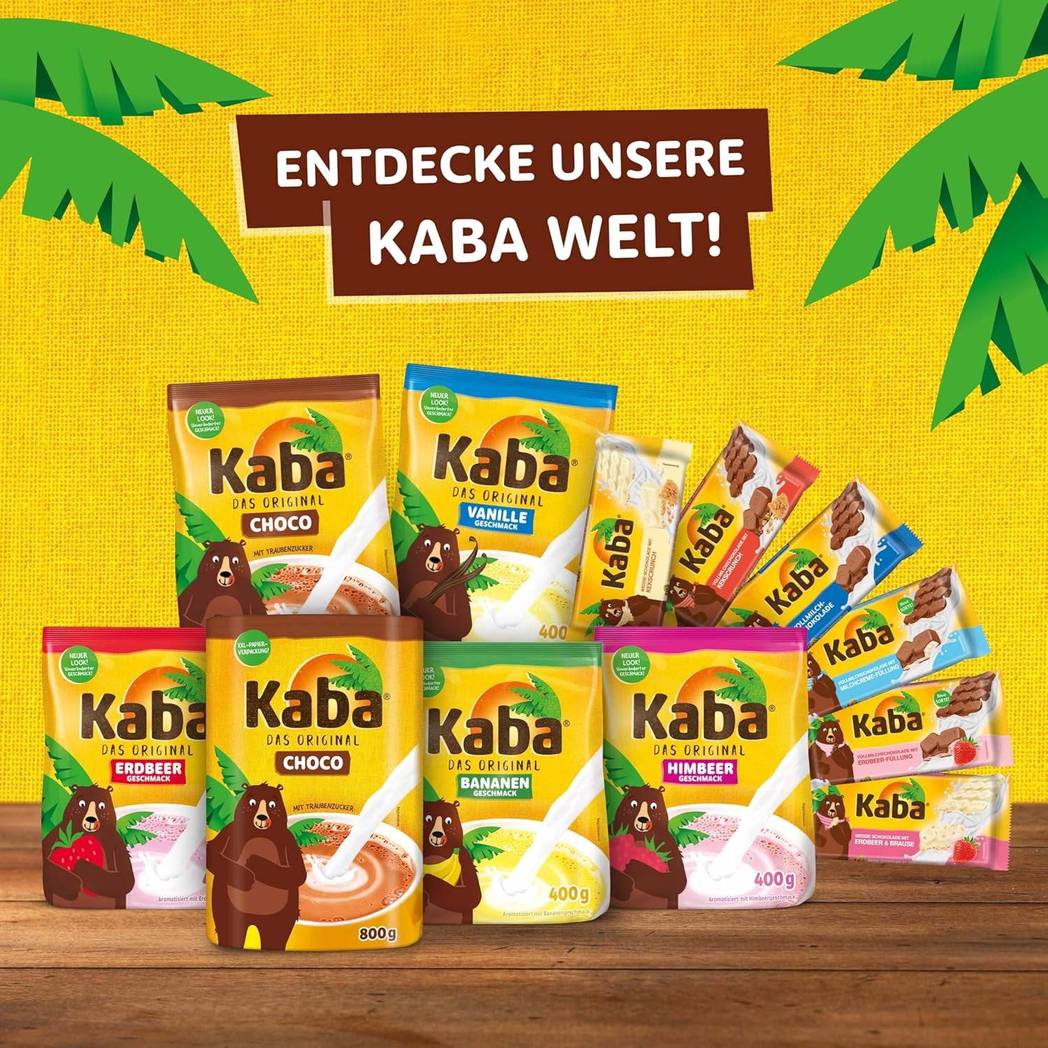 Kaba Chocolat au lait avec crème de fraise, barre de chocolat fourrée, barre de 90 g, chocolat fondant avec crème fruitée à la fraise et saveur originale Kaba (lot de 2)