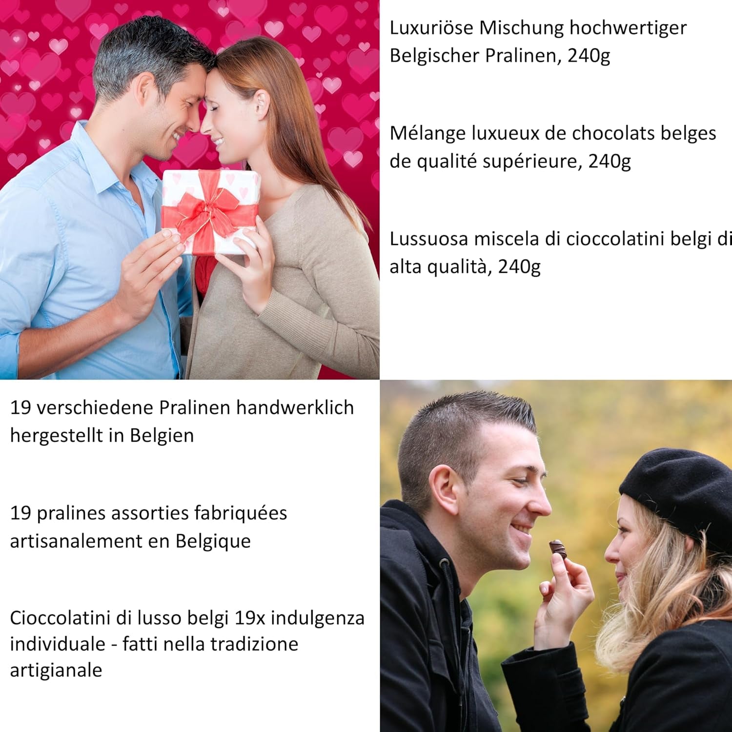 Limar Belgian Luxury Chocolates : 19 friandises individuelles – fabriquées dans un style traditionnel