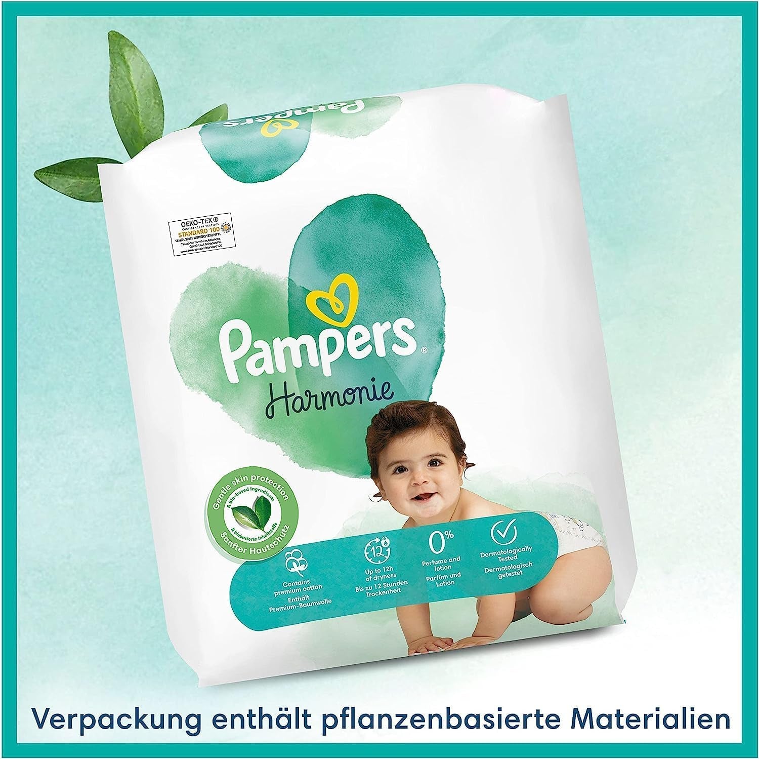 Ensemble de couches Harmonie Baby taille 2 (4-8 kg, 240 pièces) BOITE MENSUELle et Harmonie Aqua Baby Wet Wipes Box 720 Wipes (15 x 48), Baby Essentials