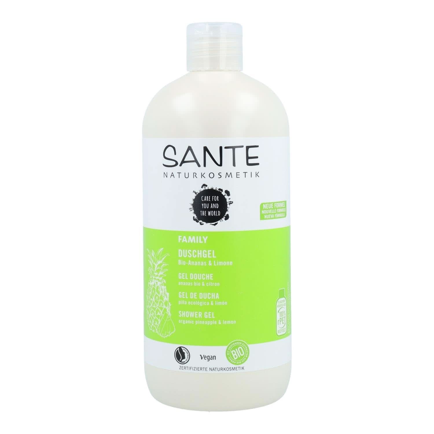 SANTE Natural Cosmetics Gel douche rafraîchissant au parfum d'agrumes, 950 ml Douche et bain Naty Shop 500 ml Fruité, frais