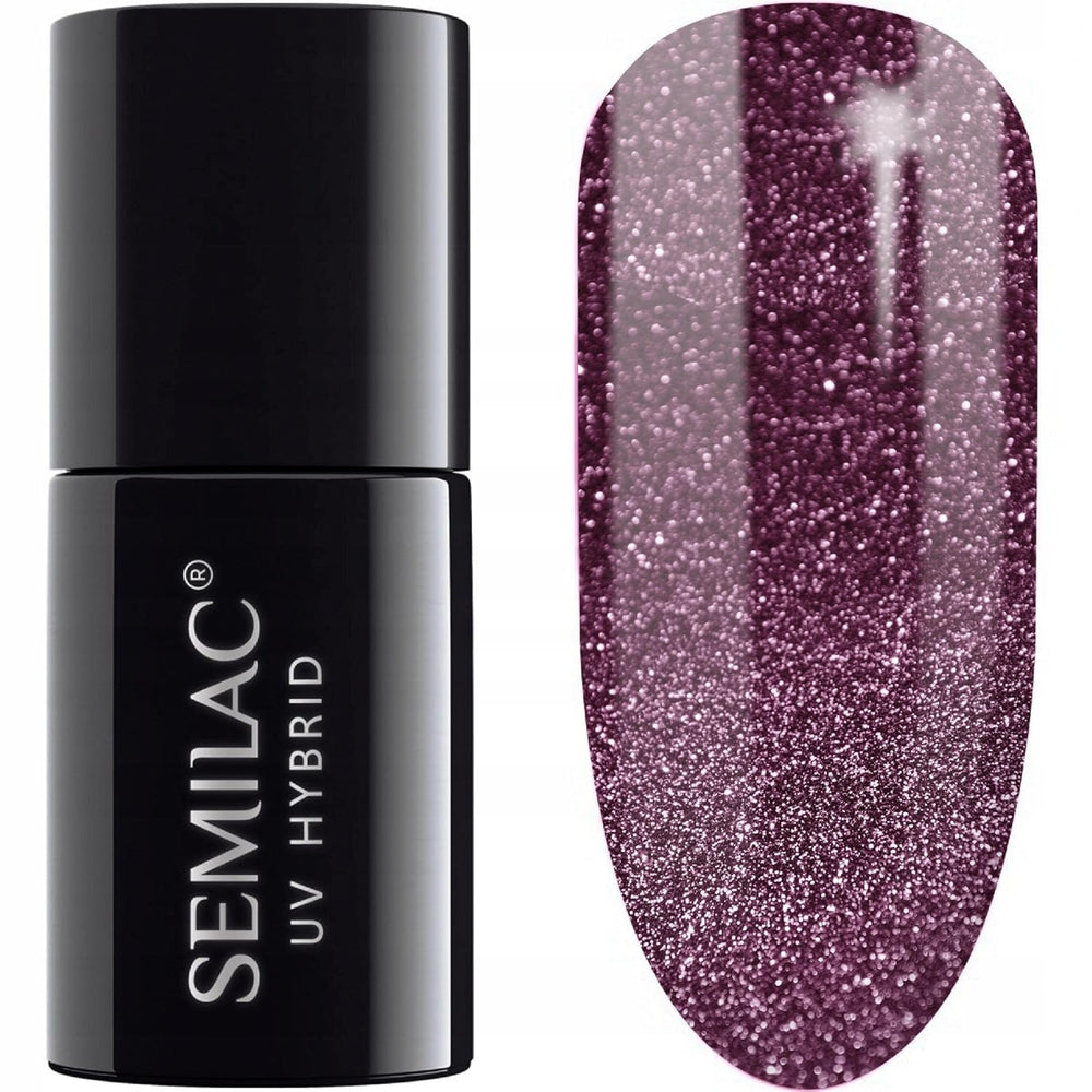 Semilac UV Nagellack Hybrid 404 Muffin aux haricots noirs 7 ml Kollektion Tastes of Fall
