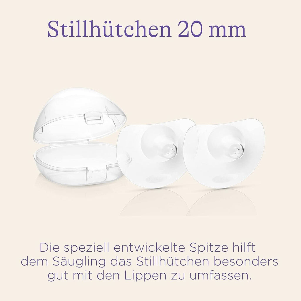 Lansinoh Stillhütchen 20 Mm (Größe 1), 2 Stück Inkl. Aufbewahrungsbox - Angenehmes Tragegefühl - Trotz Anlegeschwierigkeiten Weiter Stillen Accesorii Hrana si Alaptare Bebe Naty Shop