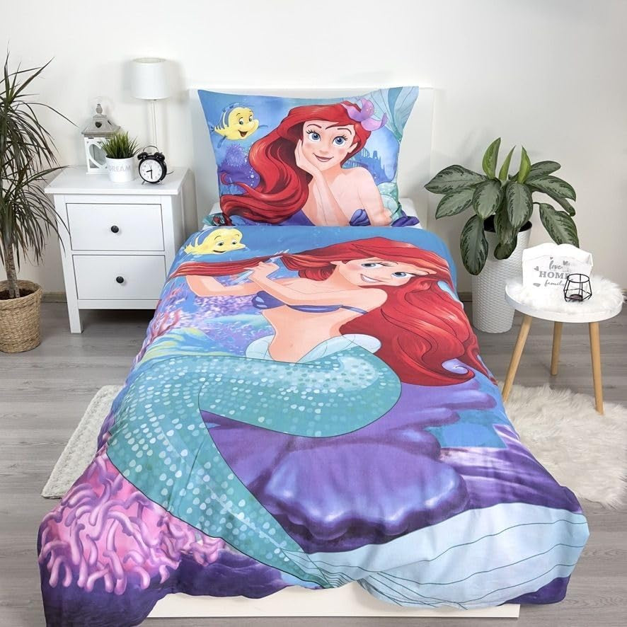 Linge de lit enfant personnages Disney avec fermeture éclair, linge de lit en coton - enfant Naty Shop