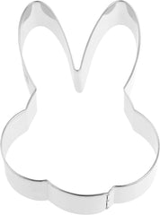 Dr. Oetker Moule à biscuits « Big Bunny Head », série « Golden Easter » - Moule à biscuits et biscuits (couleur : argent), quantité : 1 pièce