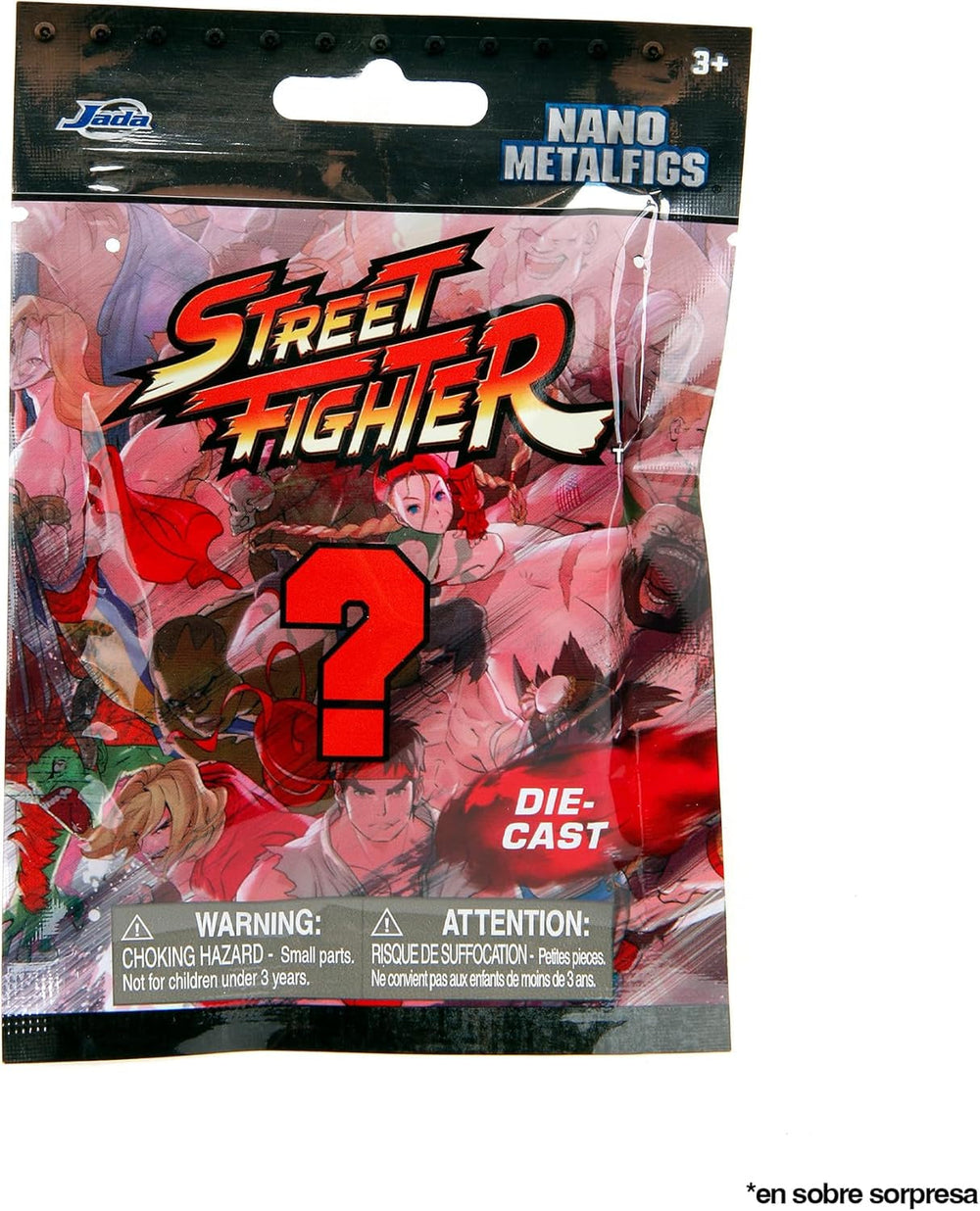 Jada Toys Street Fighter Figure (1X Mystery Figure in Blind Pack) - Figurine de collection Nano détaillée (4 cm), 1 des 13 figurines Street Fighter en métal pour les fans et les collectionneurs âgés de 3 ans et plus, figurines Wave 1 Naty Shop