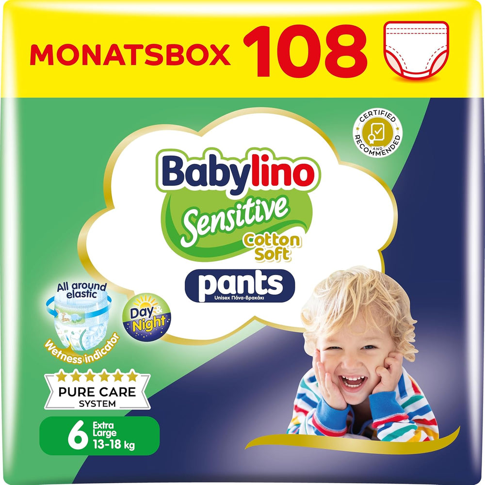 Couches Sensitive Cotton Soft, taille 4, Pantalon Maxi (7-13 kg), 22 pièces