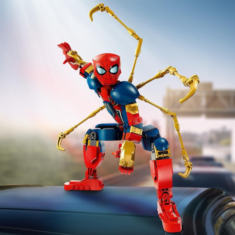 LEGO Marvel Iron Spider-Man Blocs de construction Super-héros Jouet d'action pour enfants à partir de 8 ans Ensemble d'armures pour garçons et filles Modèle à construire Avengers Idée cadeau pour les fans du film Marvel 76298 Jeux de construction Beuche den LEGO-Store