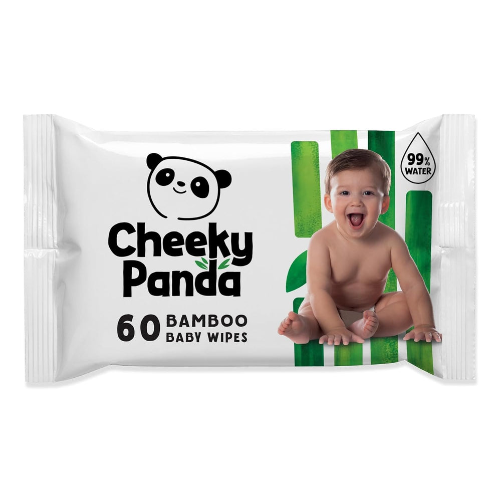 Cheeky Panda Baby Lingettes humides en bambou | 720 lingettes éco | Produits essentiels délicats et doux pour les nouveau-nés