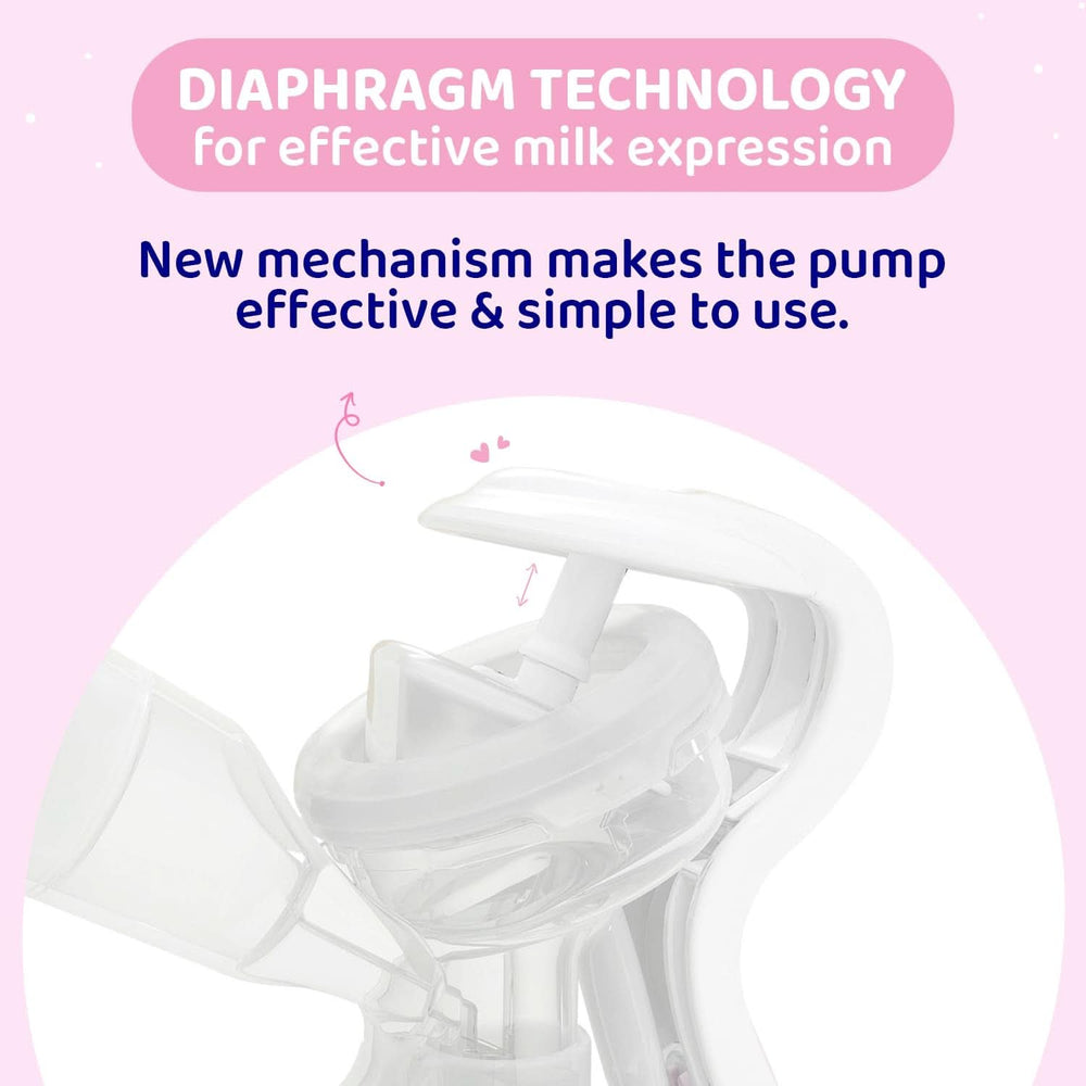 Tire-lait manuel Chicco Natural Feeling, tire-lait avec tétine inclinée et bouchon hermétique, devient biberon - 150 ml Alimentation et Accessoires d'Allaitement Bebe Naty Shop